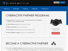 Tablet Screenshot of partner.cyberactiveonline.com